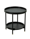 Modrest Mitchell Black Iron Round End Table Model VGOD-LZ-267E-BLK