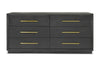 Modrest Manhattan Contemporary Grey And Gold DresserModel VGMA-BR-127-DR