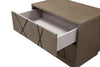 Modrest Nixa Modern Beige Velvet & Brushed Bronze & Birch Bed With Nightstands Queen Model VGVC-BD1909-BED-NS-BGE-Q
