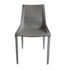 Modrest Halo Modern Light Grey Saddle Leather Dining Chair Set Of Two Model VGYF-DC1113-LTGR-DC