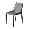 Modrest Halo Modern Light Grey Saddle Leather Dining Chair Set Of Two Model VGYF-DC1113-LTGR-DC
