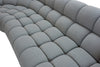 Divani Casa Yolonda Modern Light Grey Curved Sectional Sofa Model VGEV-2126B-LGRY-SECT