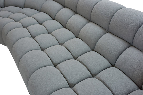 Divani Casa Yolonda Modern Light Grey Curved Sectional Sofa Model VGEV-2126B-LGRY-SECT