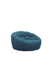 Divani Casa Yolonda Modern Curved Dark Teal Fabric Sofa Set Model VGEV2126C-SET-C-15