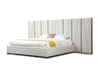 Modrest Nixa Modern Beige Velvet & Brushed Bronze Bed Eastern Model VGVC-BD1909-BED-BGE-eastern