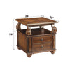ACME Amado Walnut End Table Model 80012