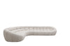 Divani Casa Yolonda Modern Beige Curved Sectional Sofa Model VGEV-2126B-LGB-SECT