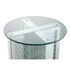 ACME Nysa Mirrored & Faux Crystals End Table Model 80217