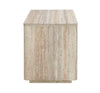 Nova Domus Roma Modern Faux Travertine & Gold Nightstand Model VGAN-ROMA-NS