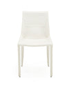 Modrest Halo Modern Ivory Saddle Leather Dining Chair Set Of 2 Model VGYF-DC1113-I