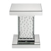 ACME Nysa Mirrored & Faux Crystals End Table Model 80284