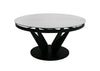 Modrest Alberta Modern Black And White Ceramic Extendable 59" | 86 5" Oval Dining Table Model VGYF-DT8951-BLK-DT
