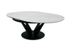 Modrest Alberta Modern Black And White Ceramic Extendable 59" | 86 5" Oval Dining Table Model VGYF-DT8951-BLK-DT