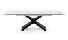 Modrest Adler Modern Black Glass Extendable 63" | 94 5" Dining Table Model VGYF-DT8941-BLK-DT