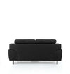 Divani Casa Grange Modern Black Leather Sofa Set Model VGBNS-2116-SET-BLK