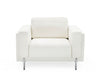 Divani Casa Schmidt Modern Off White Fabric Chair Model VGKK-KF.7020-CHR-OFWHT
