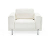 Divani Casa Schmidt Modern Off White Fabric Sofa & 2 Chairs Model VGKK-KF.7020-SET-OFWHT