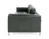 Divani Casa Schmidt Modern Black Leather Sofa & 2 Chairs Model VGKK-KF.7020-SET-BLK