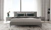 Nova Domus Aria Italian Modern Multi Grey Bed And Two Nightstands Model VGAC-ARIA-BED-BN