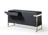 Modrest Athena & Rothsay Modern Grey Fabric & Wenge & Gold Bedroom Set Model VGVC-BD2233-SET-EK