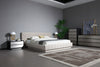 Queen Modrest Concord Modern Grey Velvet & Black Marble & Black Ash & Aluminum Bedroom Set Model VGVC-BD2311-2301-SET-Q