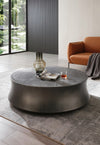 Modrest Airdrie Modern Antique Grey Large Round Coffee Table Model VGVC-CT2169-1