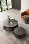 Modrest Airdrie Modern Antique Grey Round Coffee Table Set Model VGVC-CT2169-SET