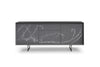 Modrest Hawick Contemporary Dark Grey & Abstract White Paint Buffet Model VGVCG2172-GRY