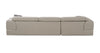 Divani Casa Pella Mini Modern Grey Italian Leather Left Facing Sectional Sofa Model VGCA5106A-GRY-LAF