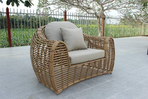 Renava Sandra Outdoor Beige & Wicker Sofa Set Model VGATRASF-227