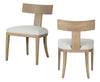 Modrest Fabien Mid Century Modern Beige Linen & Wood Dining Chair (Set Of 2) Model VGRH-RHS-98535