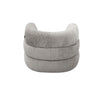 Divani Casa Shay Modern Grey Fabric Accent Chair & Ottoman Model VGEV-CH325-GRY-SET