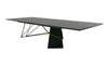 Modrest Elkhorn Glam Black Ash & Stainless Steel 126" Dining Table Model VGGMDT-1599