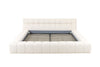 Divani Casa Tyree Modern Tufted Off White Fabric Bed Eastern Model VGOD-DY-22116-BED-EK