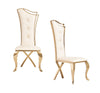 Modrest Bonnie Modern Beige Velvet & Champagne Gold Dining Chair (Set Of 2) Model VGZA-Y906-BGE-GLD