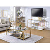 ACME Astrid Gold & Mirror Coffee Table Model 81090