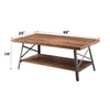 ACME Ikram Weathered Oak & Sandy Black Coffee Table Model 81175