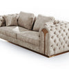 Divani Casa Dosie Transitional Beige Velvet Sofa Set Model VGBN-S-9368-SET-BGE