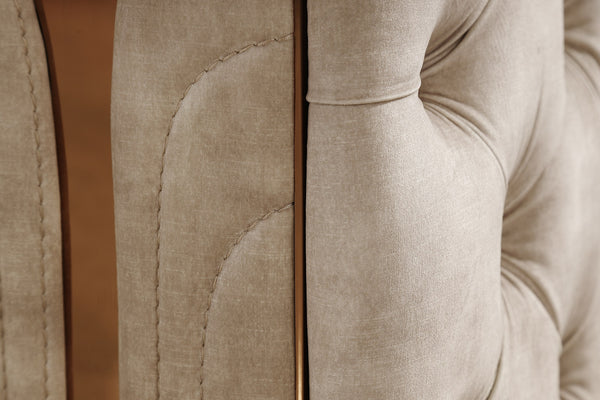 Divani Casa Dosie Transitional Beige Velvet Sofa Set Model VGBN-S-9368-SET-BGE