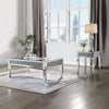 ACME Noralie Mirrored & Faux Diamonds End Table Model 81417