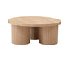 Modrest Babson Modern Natural Oak Round Coffee Table Model VGMF-V7152-NAT