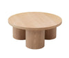Modrest Babson Modern Natural Oak Round Coffee Table Model VGMF-V7152-NAT