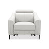 Divani Casa Eden Modern White Leather Recliner Chair Model VGKV-KM.5012-CHR-WHT