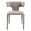Saehee Modern Light Grey Fabric Dining Chair