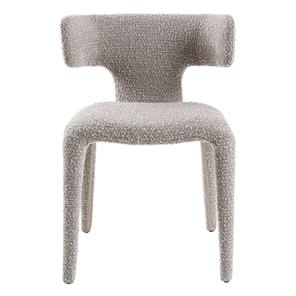 Saehee Modern Light Grey Fabric Dining Chair