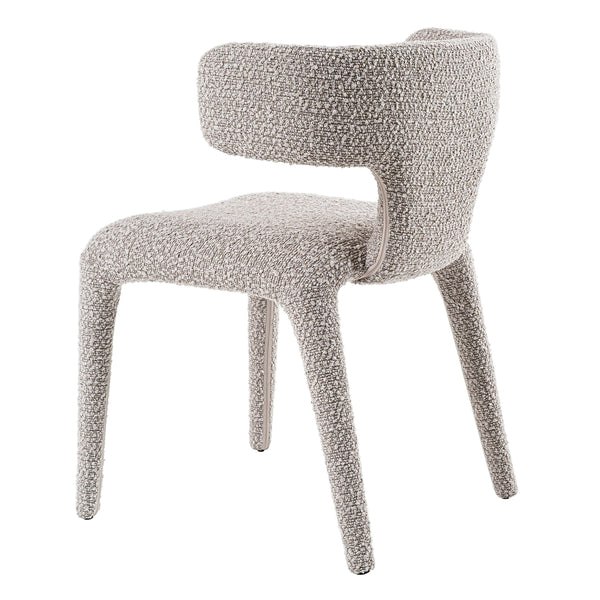 Saehee Modern Light Grey Fabric Dining Chair