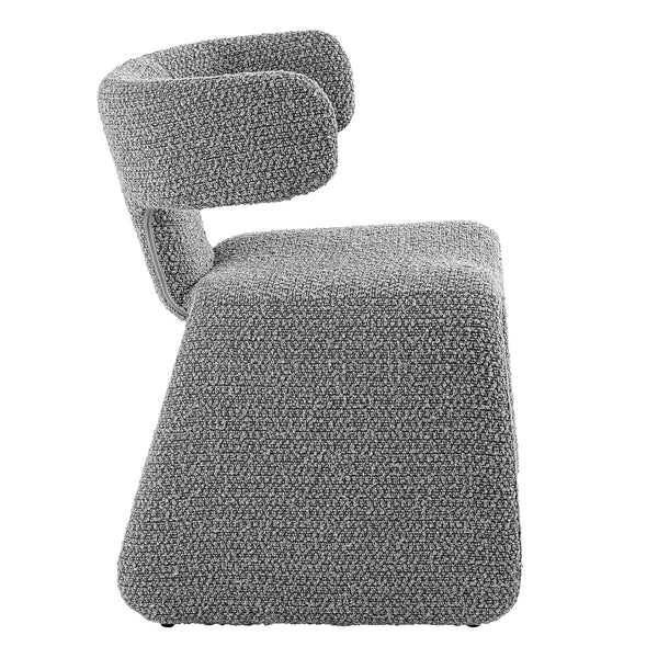 Bergman Modern Light Grey Fabric Dining Chair