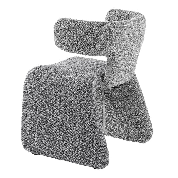 Bergman Modern Light Grey Fabric Dining Chair