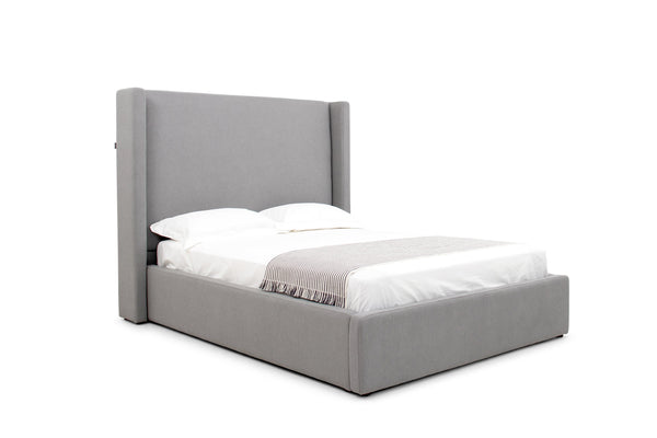 Queen Modrest Byrne Modern Grey Fabric Bed Model VGEVVG713-C-07-Q