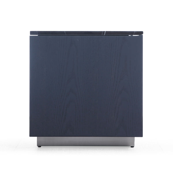 Modrest Concord Modern Grey Velvet & Black Marble & Black Ash & Aluminum Bedroom Set Model VGVC-BD2311-2301-SET